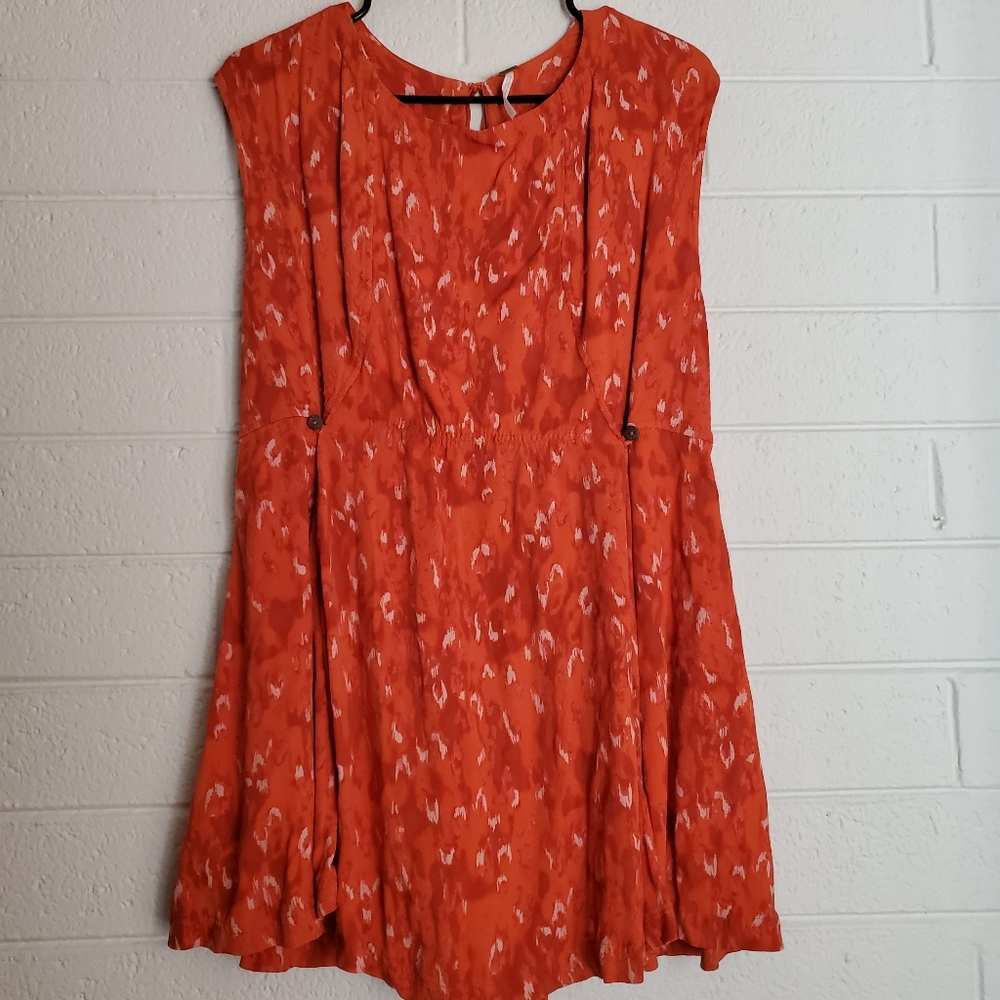 Free People Orange Dress